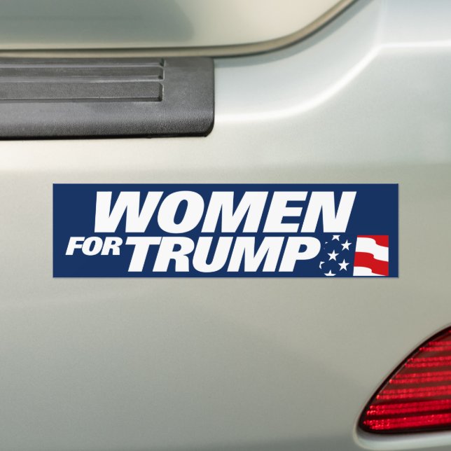 Adesivo Para Carro Mulheres Para Trump 2024 (No carro)