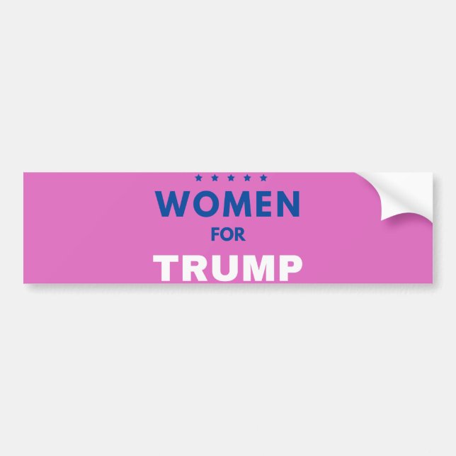 Adesivo Para Carro Mulheres Por Trump (Frente)