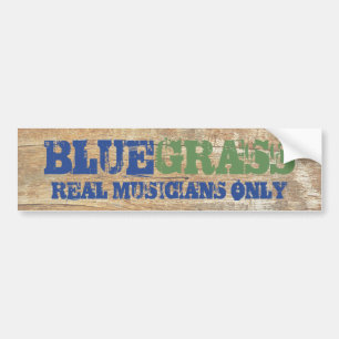 Adesivo Para Carro Música Bluegrass Músicos De Verdadeiro Unicament