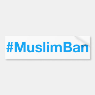 Adesivo Para Carro #MuslimBan