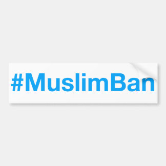 Adesivo Para Carro #MuslimBan