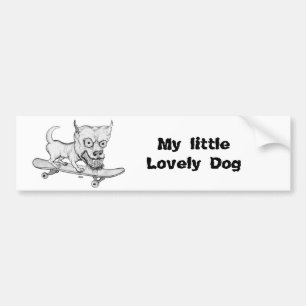 Adesivo Para Carro My Lovely little Dog - Bleistiftzeichnung