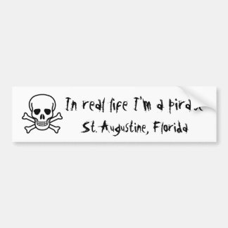 Adesivo Para Carro Na vida real eu sou um pirata, St Augustine, FL