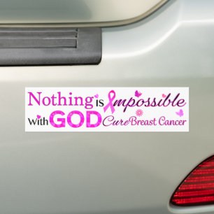 Adesivo Para Carro Nada é impossível com DEUS