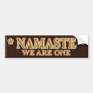 ADESIVO PARA CARRO NAMASTE NÓS SOMOS UM