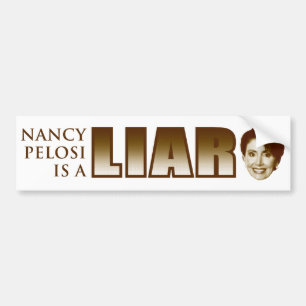 Adesivo Para Carro Nancy Pelosi é um mentiroso