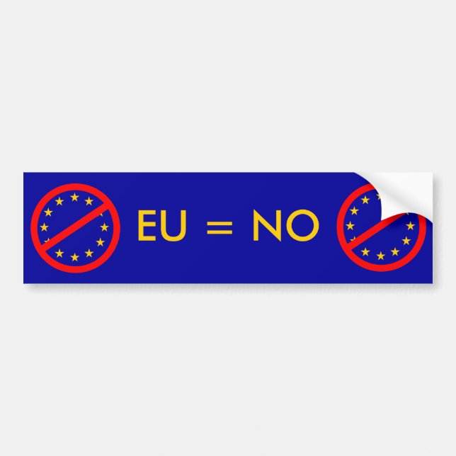 Adesivo Para Carro Não à UE (Frente)
