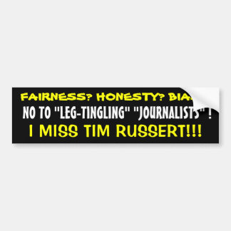 ADESIVO PARA CARRO NÃO AOS "JOURNALISTAS" DE "LEG-TINGLING"!