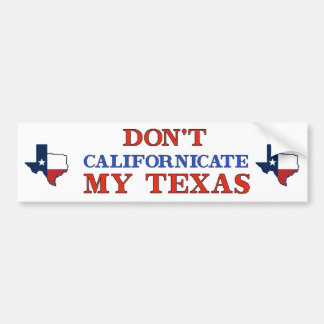 Adesivo Para Carro Não calize o Texas