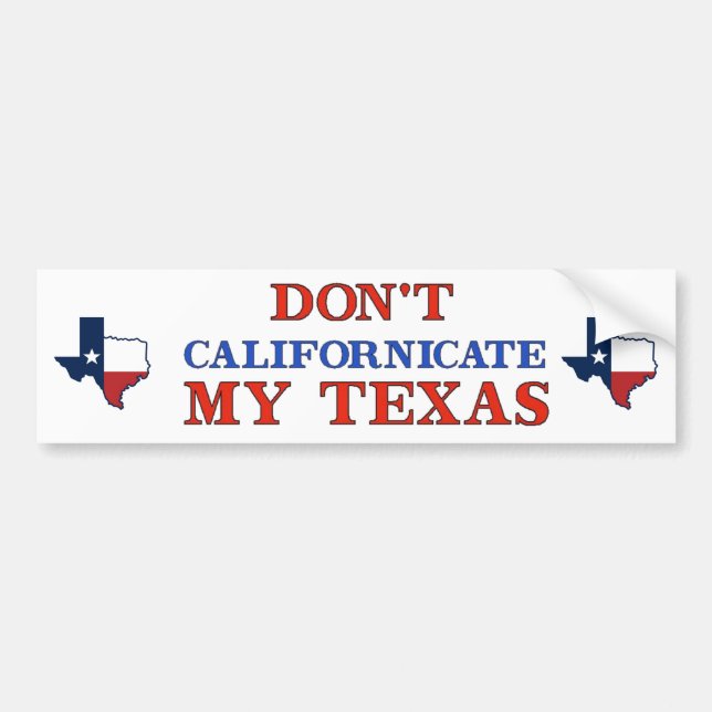 Adesivo Para Carro Não calize o Texas (Frente)