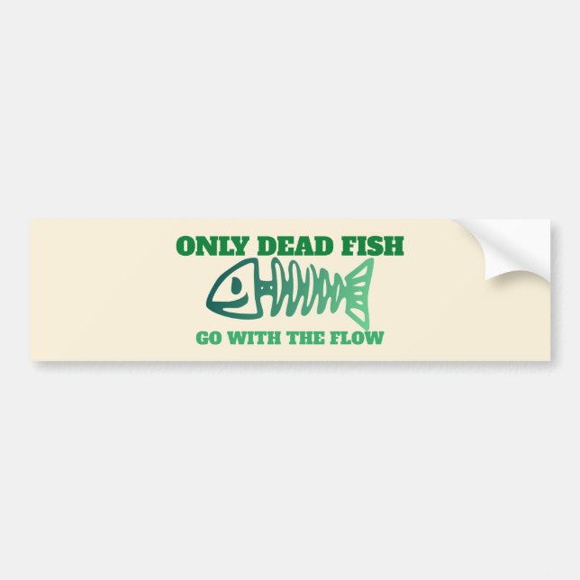 Adesivo Para Carro Não Conformista - Não Indo Com O Fluxo (Frente)