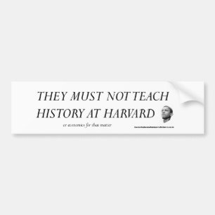 Adesivo Para Carro Não devem ensinar a história em Harvard