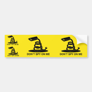 Adesivo Para Carro Não espie em mim a bandeira de Gadsden