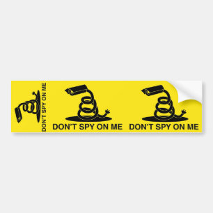 Adesivo Para Carro Não espie em mim a bandeira de Gadsden