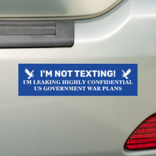 Adesivo Para Carro Não Estou Enviando Mensagens, Estou Vazando Inform