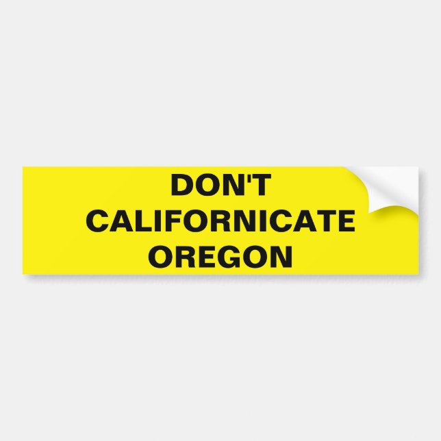 ADESIVO PARA CARRO NÃO FAZEM CALIFORNICATE OREGON (Frente)