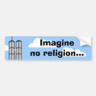 Adesivo Para Carro Não imagine nenhuma religião…