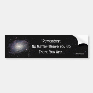 Adesivo Para Carro Não Importa Para Onde Ir - Um MisterP Sticker