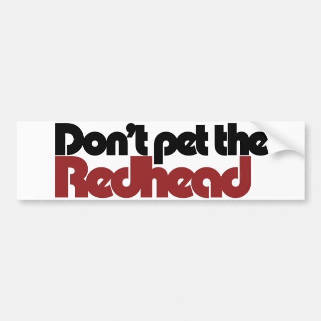 Adesivo Para Carro Não marche o REDHEAD (Frente)