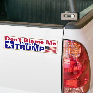 Adesivo Para Carro Não me culpes, votei em Trump