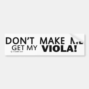 Adesivo Para Carro Não Me Faça Pegar Minha Pára-choque Viola