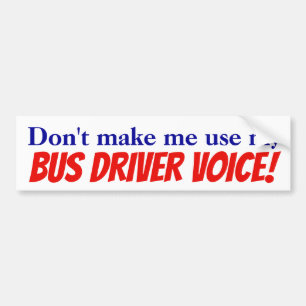 Adesivo Para Carro Não me faça usar minha voz do condutor de