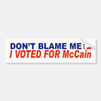 Não me responsabilize que eu votei para McCain