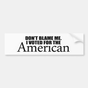Adesivo Para Carro Não me responsabilize que eu votei para o