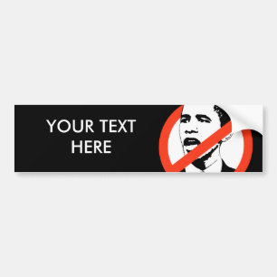 Adesivo Para Carro Não Obama Bumper Sticker / Personalizar o seu text