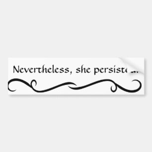Adesivo Para Carro "Não obstante, persistiu" autocolante no vidro