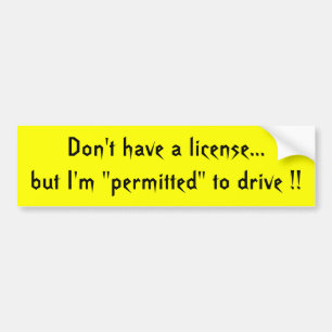 Adesivo Para Carro Não tenha uma licença…