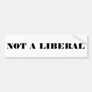 Adesivo Para Carro Não um liberal