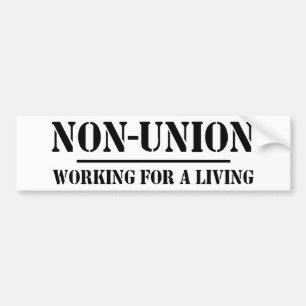 Adesivo Para Carro Não união. Trabalho para uma vida