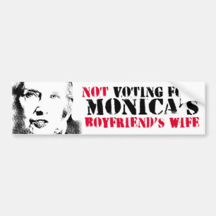 Adesivo Para Carro Não votando para a esposa do namorado de Monica -