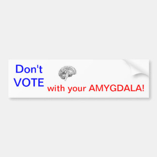 Adesivo Para Carro NÃO VOTE com seu AMYGDALA!