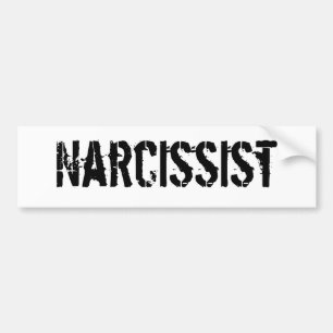 Adesivo Para Carro Narcissist (o orgulho em o senhor mesmo resumiu em