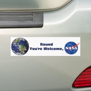 Adesivo Para Carro NASA Round Earth Bumper Sticker