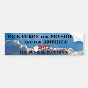 Adesivo Para Carro Nascer do sol 2012 de Rick Perry