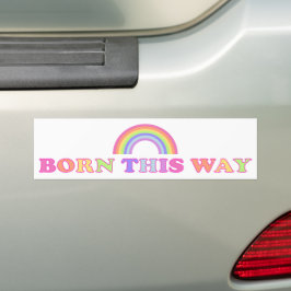 Adesivo Para Carro Nascer por aqui! LGBT/Orgulho gay Rainbow