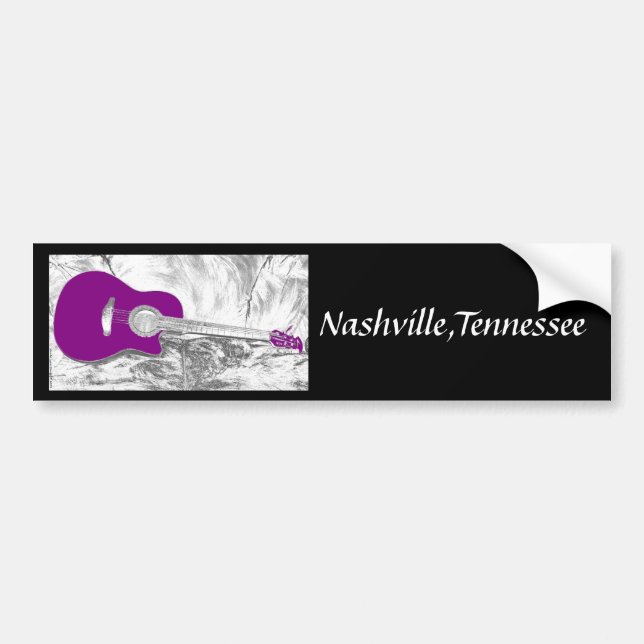 Adesivo Para Carro Nashville, Tennessee Bumper Sticker (Frente)