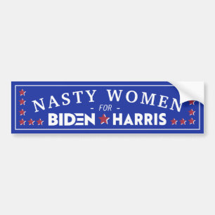 ADESIVO PARA CARRO NASTY MULHERES PARA JOE BIDEN & KAMALA HARRIS 2020