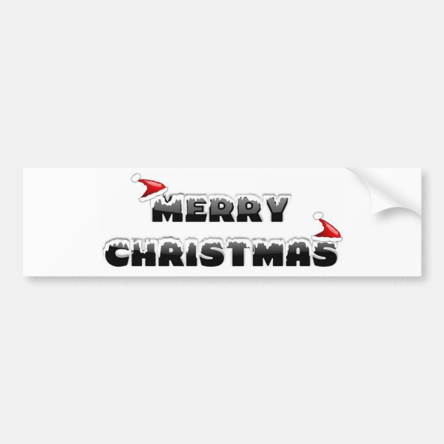 ADESIVO PARA CARRO NATAL DE MERRY NEVY (Frente)