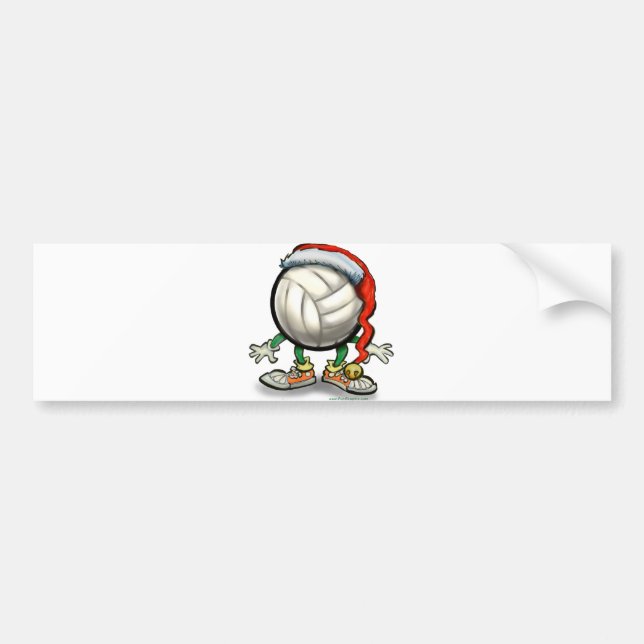 Adesivo Para Carro Natal de voleibol (Frente)