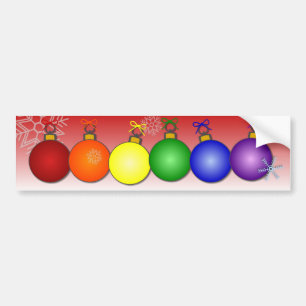 Adesivo Para Carro Natal do arco-íris