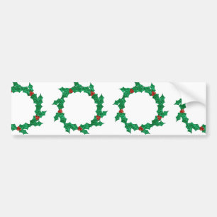 Adesivo Para Carro natal holly wreath
