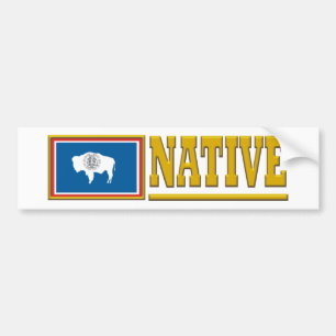 Adesivo Para Carro Nativo de Wyoming