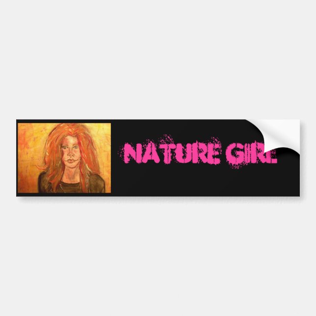Adesivo Para Carro Nature Girl (Frente)