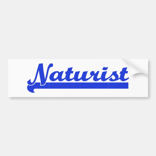 Adesivo Para Carro Naturist bumpersticker (Frente)