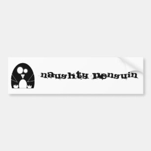 Adesivo Para Carro NAUGHTYPENGUIN, pinguim impertinente