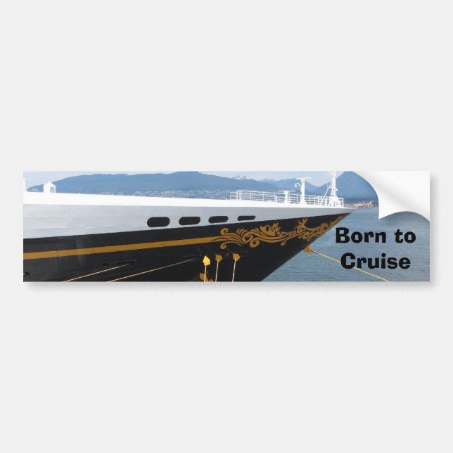 Adesivo Para Carro Navio de Cruzeiro com Frase (Frente)